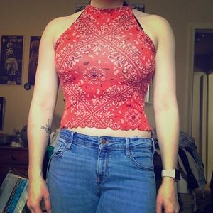 Bandana print top